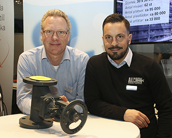 Michael Berndtsson och Anders Dahlsj&ouml; &ndash; utst&auml;llare Ahlsells