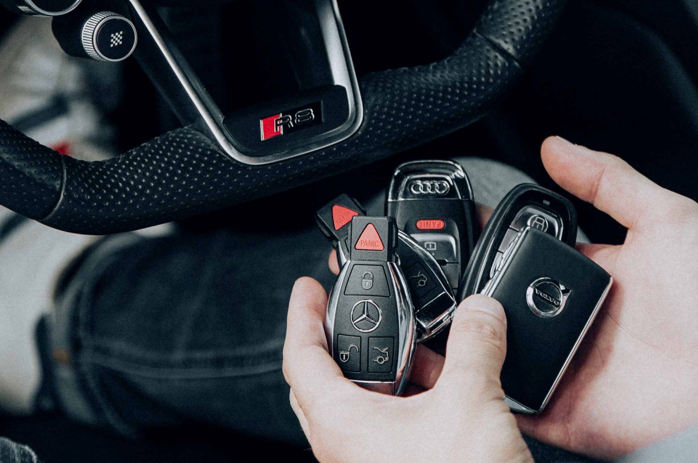 Verschillende autosleutels