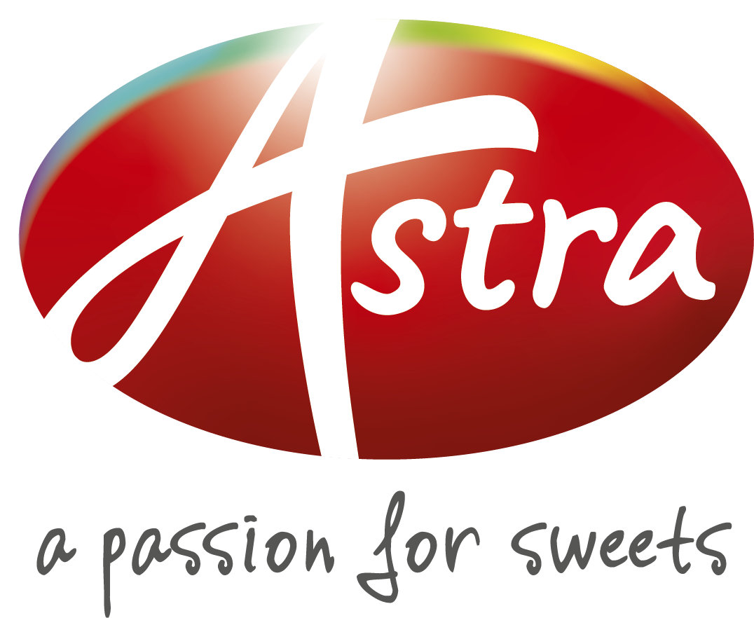 Red Astra logo with white text on a gradient background