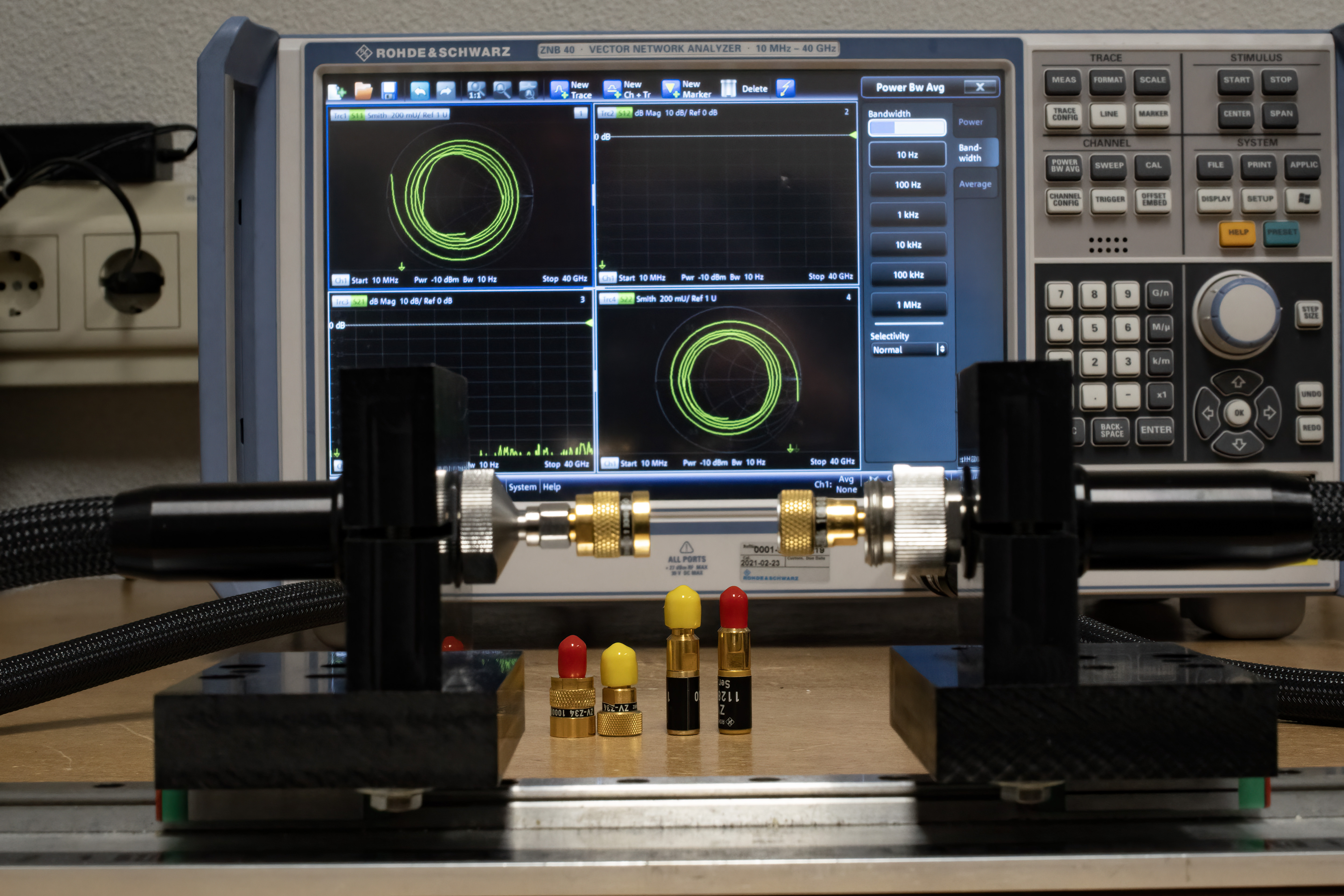 Test equipment used for 40 GHz Calibration