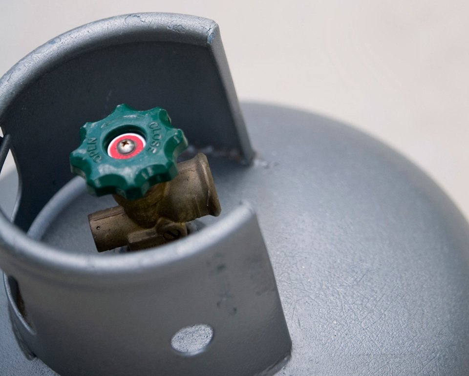 gas cylinder valve after successful inspection