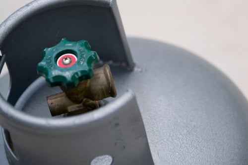 gas cylinder valve after successful inspection